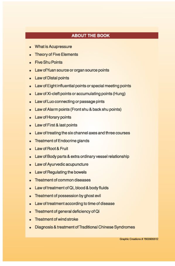 PART 1 - A Treatise on Advance Acupressure/ Acupuncture - FUNDAMENTALS OF CHINESE ACUPRESSURE (TCM -1) - Image 10