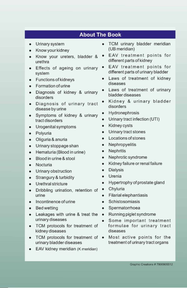 PART 13 - A Treatise on Advance Acupressure/ Acupuncture - KIDNEY & URINARY-TRACT DISORDERS - Image 3