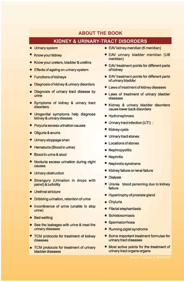 PART 13 - A Treatise on Advance Acupressure/ Acupuncture - KIDNEY & URINARY-TRACT DISORDERS - Image 2
