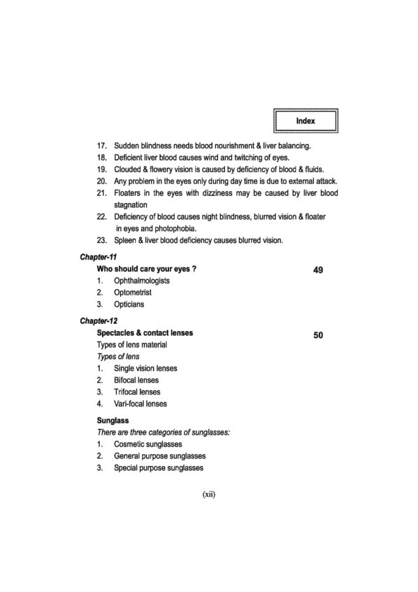 PART 14 - A Treatise on Advance Acupressure/ Acupuncture - TREATMENT OF EYE DISEASES - Image 8