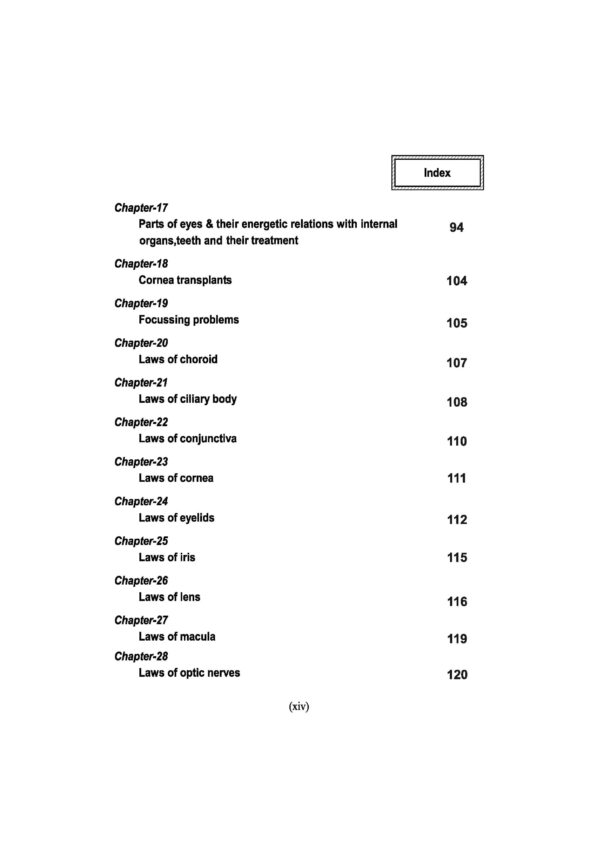 PART 14 - A Treatise on Advance Acupressure/ Acupuncture - TREATMENT OF EYE DISEASES - Image 10