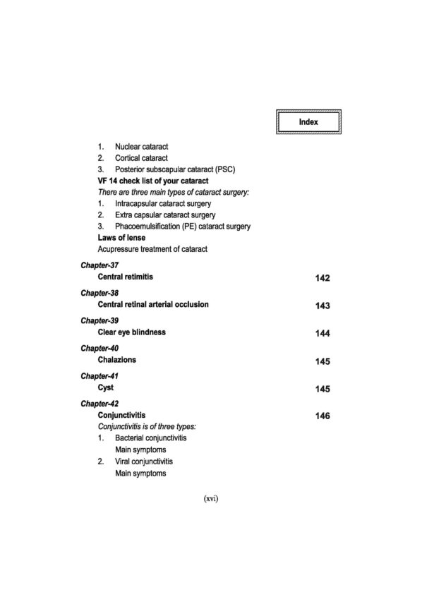 PART 14 - A Treatise on Advance Acupressure/ Acupuncture - TREATMENT OF EYE DISEASES - Image 12