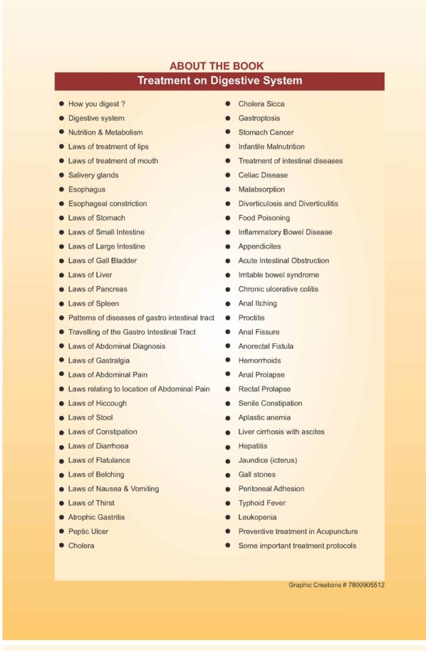 PART 15 - A Treatise on Advance Acupressure/ Acupuncture - (TREATMENT OF GASTRO - INTESTINAL DISEASES) - Image 2