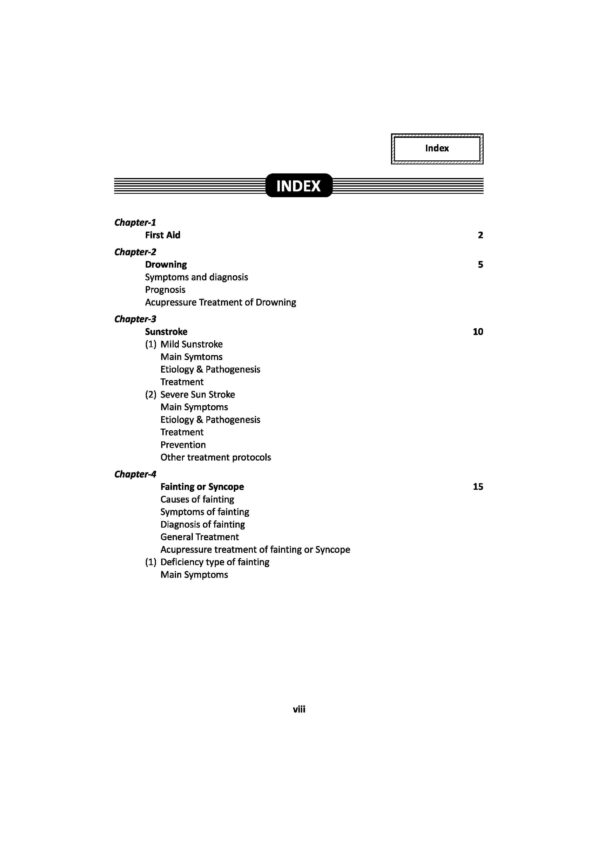 PART 17 - A Treatise on Advance Acupressure/ Acupuncture - TREATMENT OF EMERGENCY, INFECTIOUS AND GENERAL DISEASES - Image 3