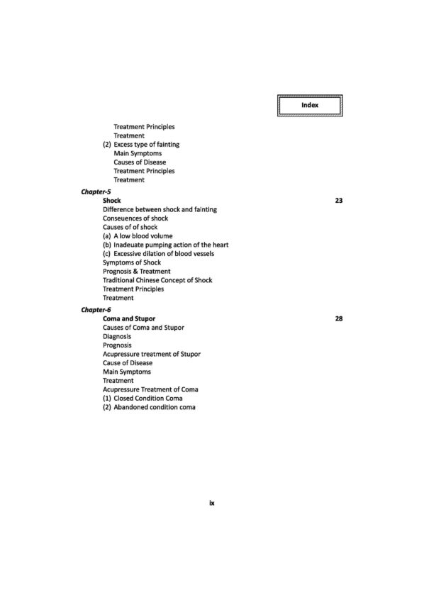 PART 17 - A Treatise on Advance Acupressure/ Acupuncture - TREATMENT OF EMERGENCY, INFECTIOUS AND GENERAL DISEASES - Image 4